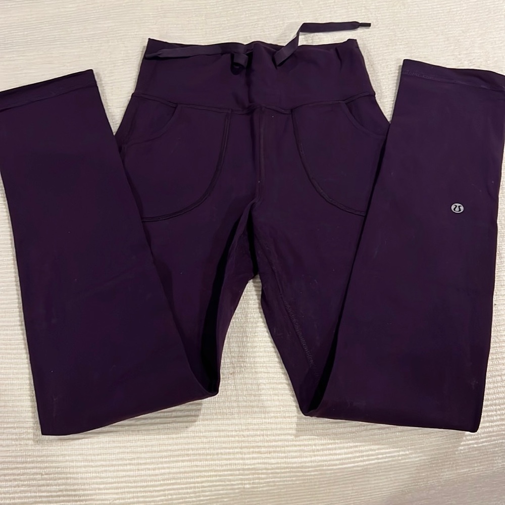 For a specific buyer!! Purple skinny will long Leggings size 4 lululemon.